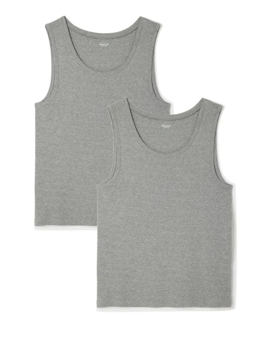 Lot de 2 débardeurs Essential pur coton peigné