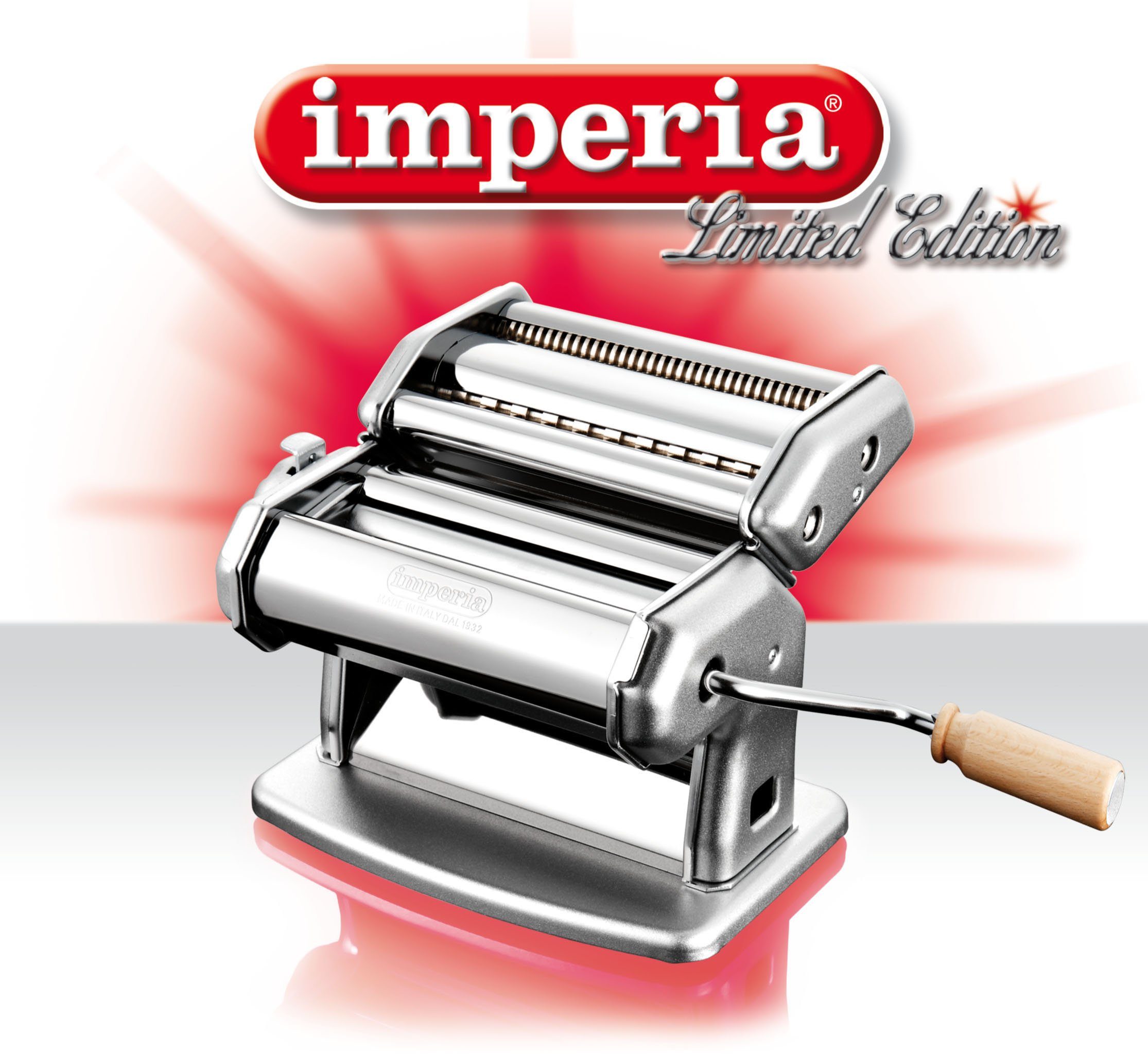 imperia Nudelmaschine IMPERIA, Limited Edtion, verchromter Stahl