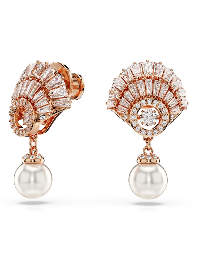 Orecchini a lobo Swarovski Idyllia placcati in oro