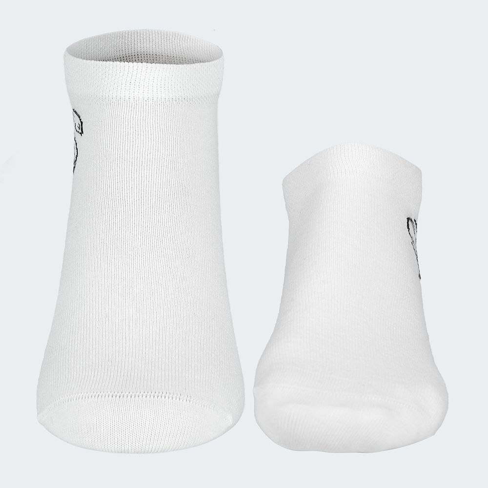 Black Snake 3-Pack White Smooth Style Sneakersocken