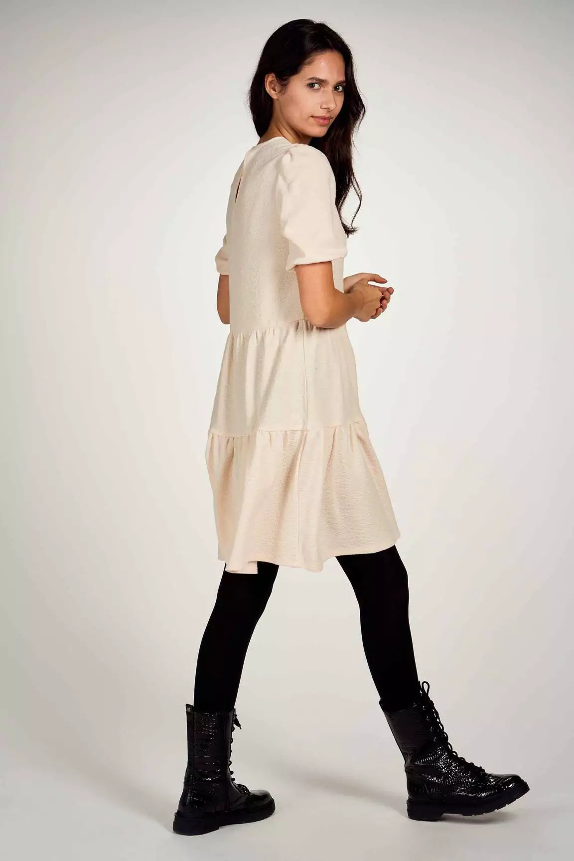 Only Robes Mi Longues Femme couleur beige