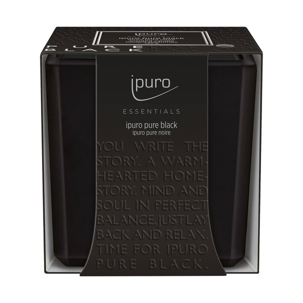 Duftkerze ESSENTIALS pure black, 6er Set