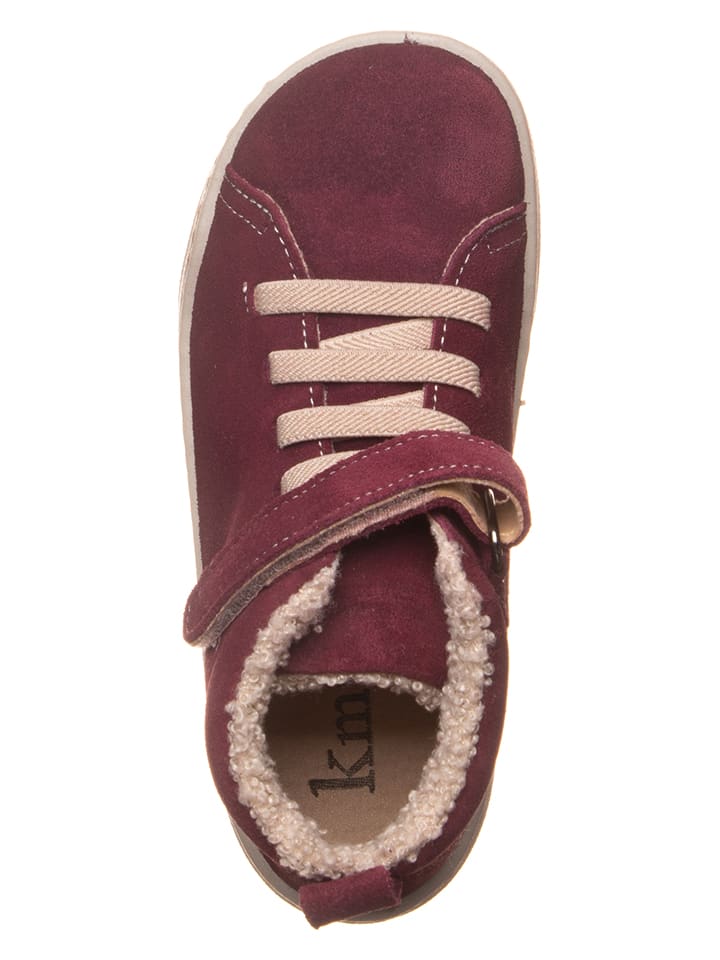 kmins Leder-Barfuß-Schnürschuh in Rot günstig kaufen