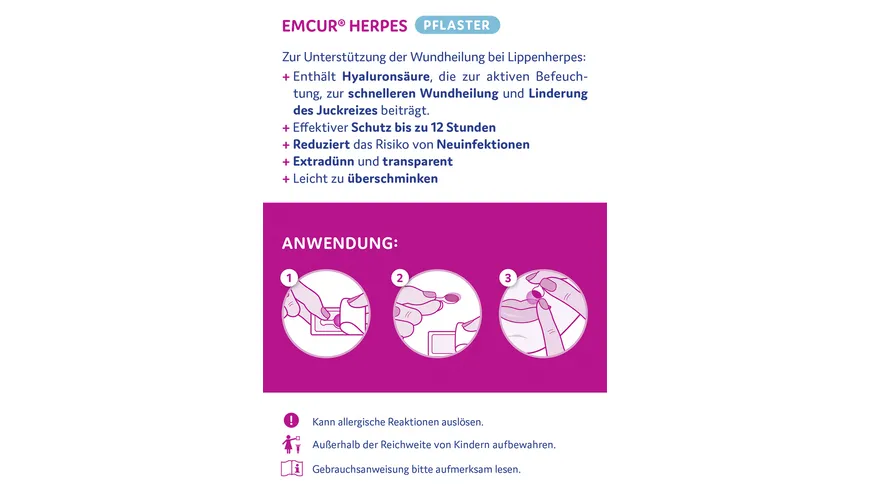 Emcur Herpes Pflaster