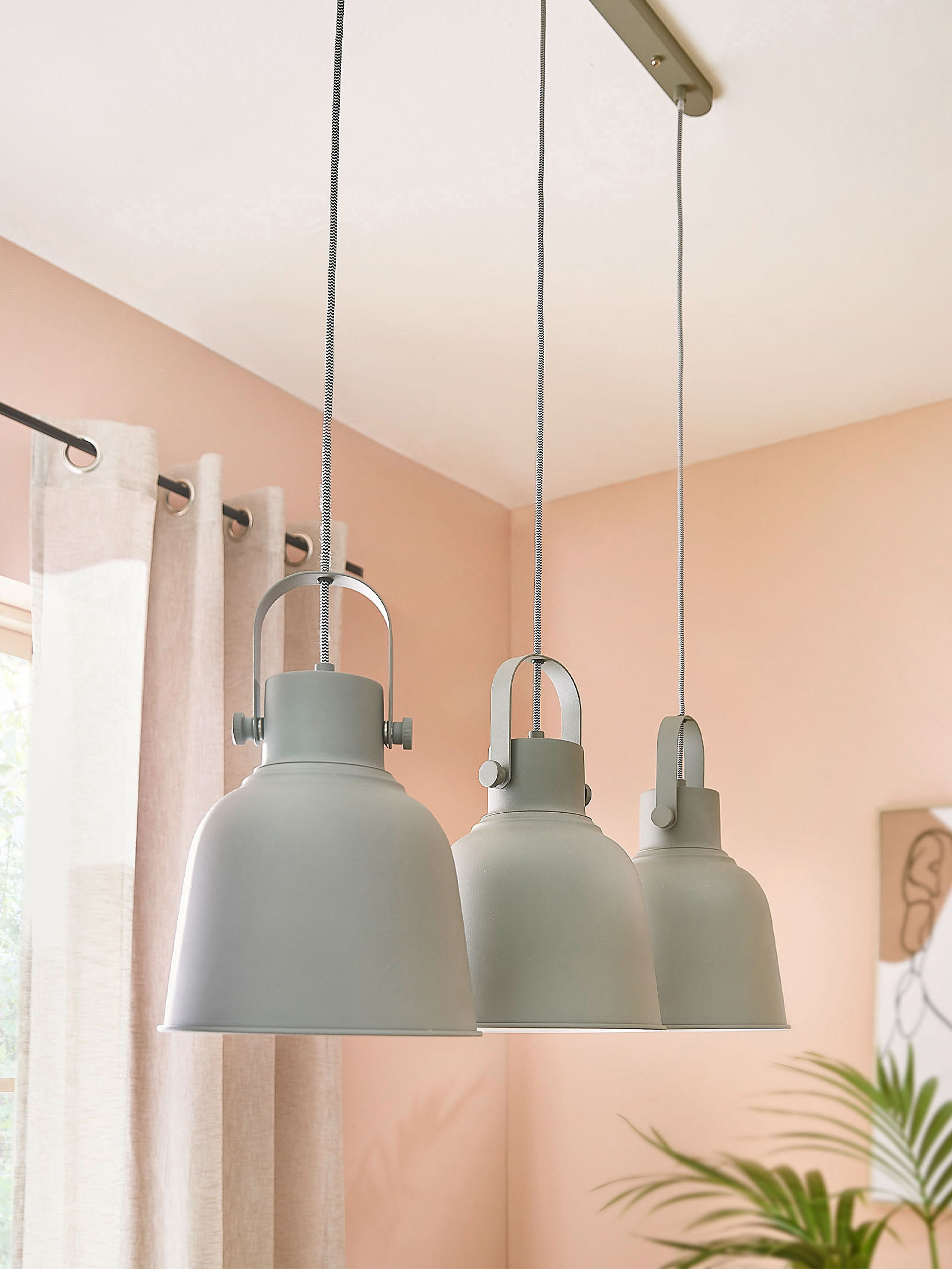 Timelessi Hängeleuchte, Sand Grey