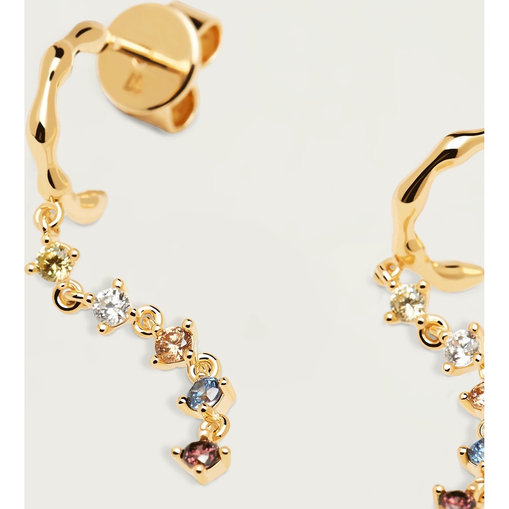 P D Paola Créoles 925 Argent Boucles d'oreilles