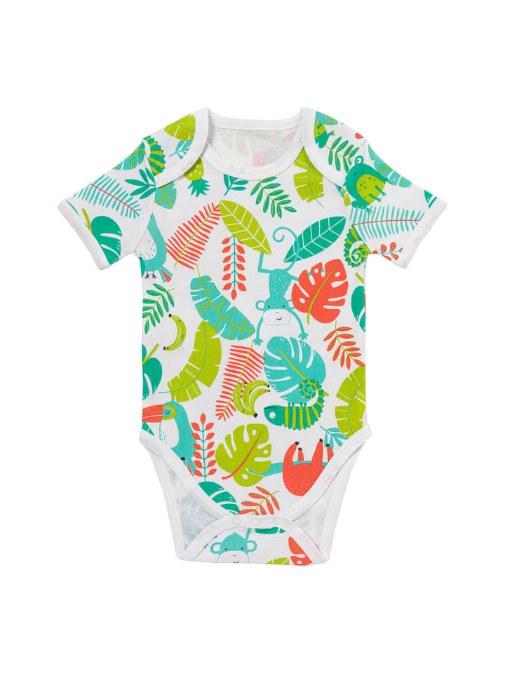 Schlummersack Bio Baby-Bodys kurzarm 5er-Pack in Grün günstig kaufen