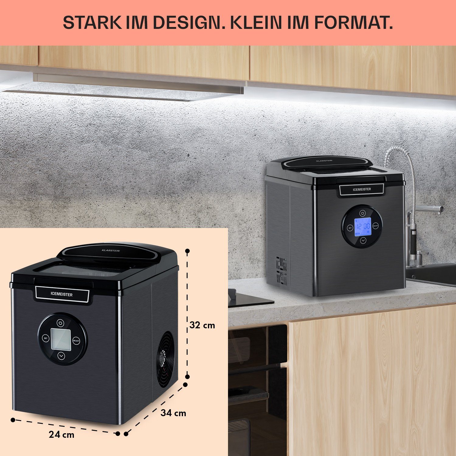 Klarstein Eiswürfelmaschine Icemeister 2G