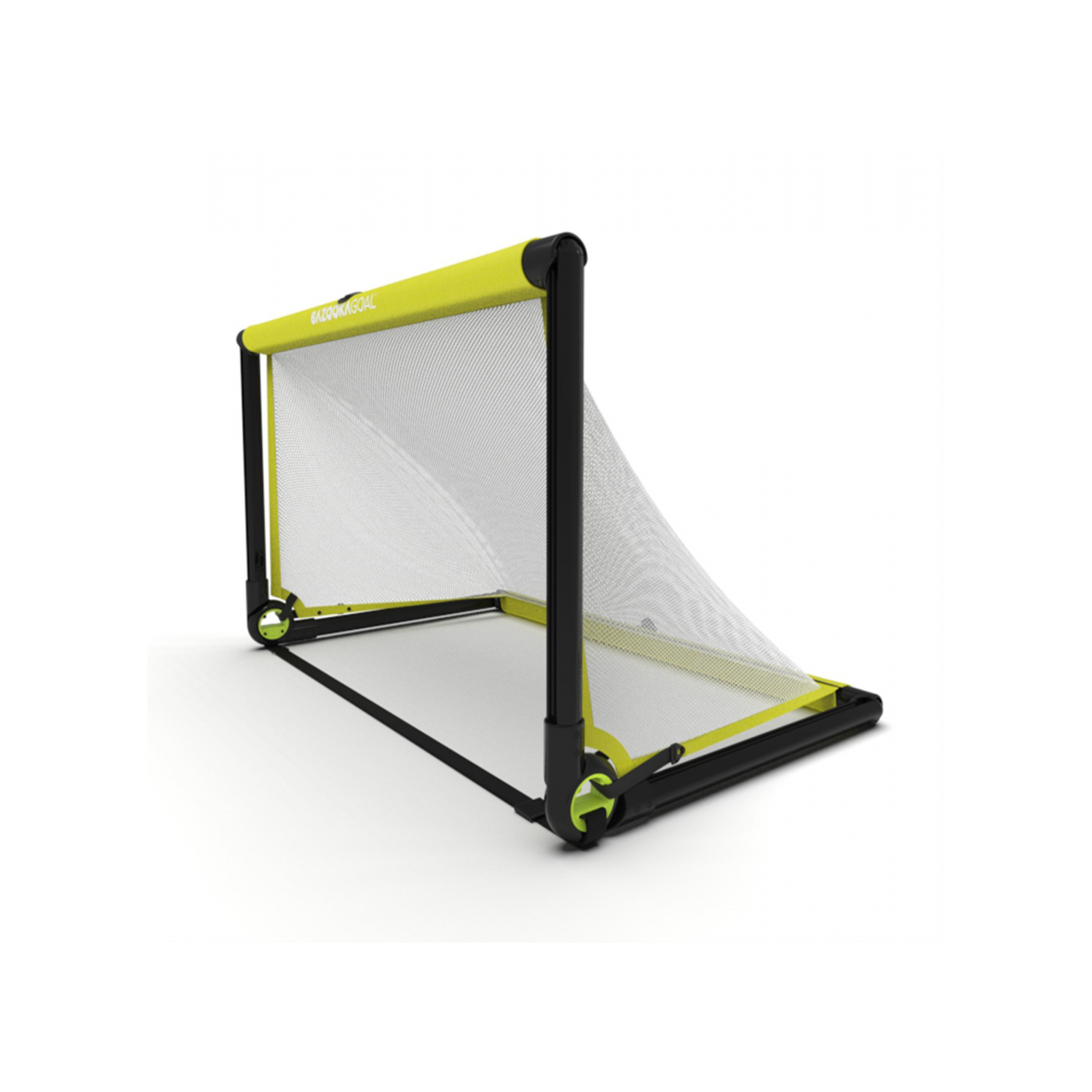 Bazookagoal Teleskoptor | 120x75 cm Gelb Weiss | Funino Fußball Minitor