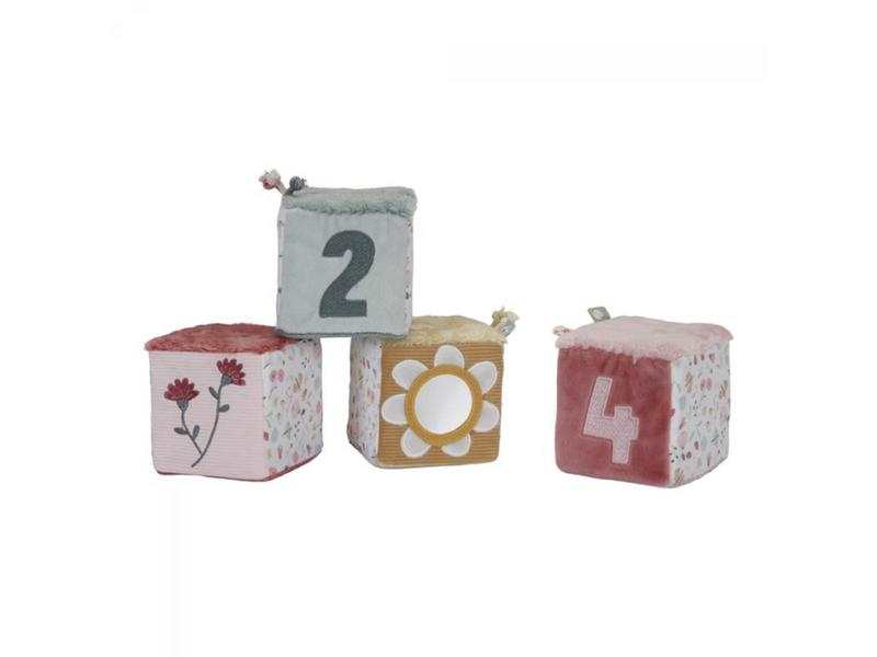 Lot de 4 cubes doux - Flowers & Butterflies