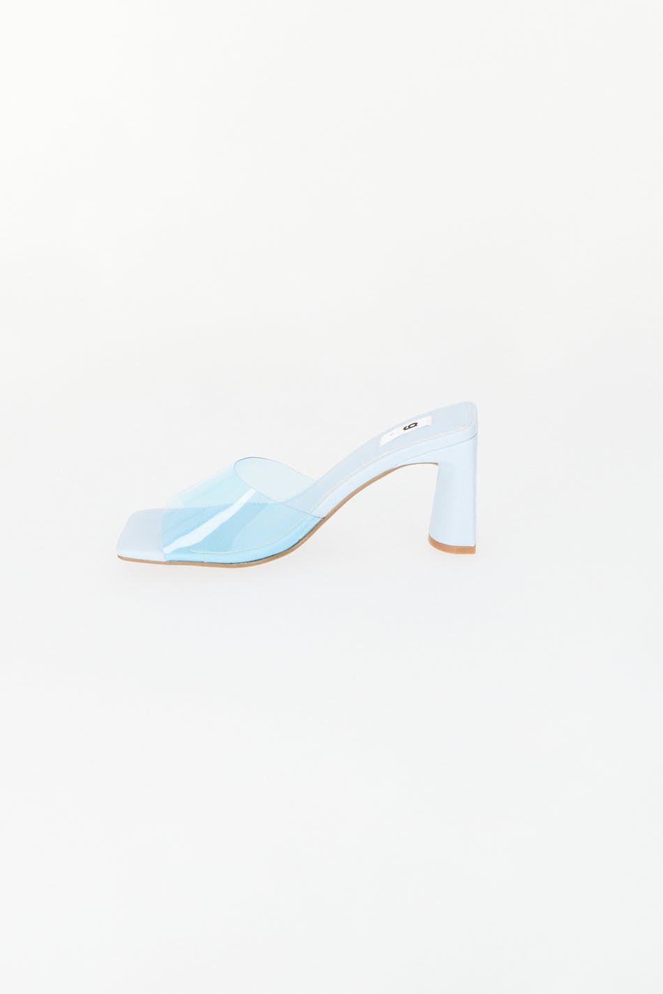 Plastic high heel sandals