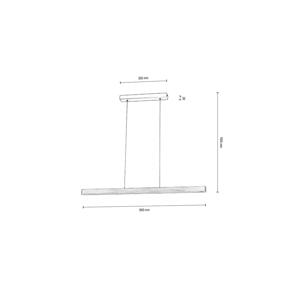 LED Pendelleuchte Hanoi 90 cm