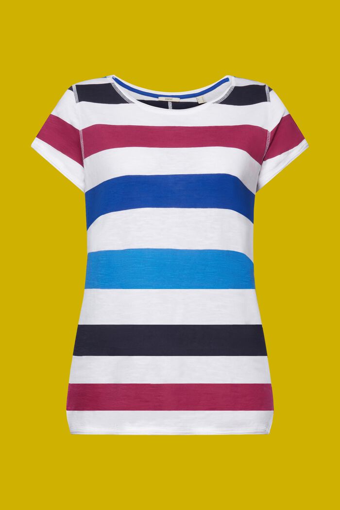 T-Shirt mit Streifen, 100% Baumwolle