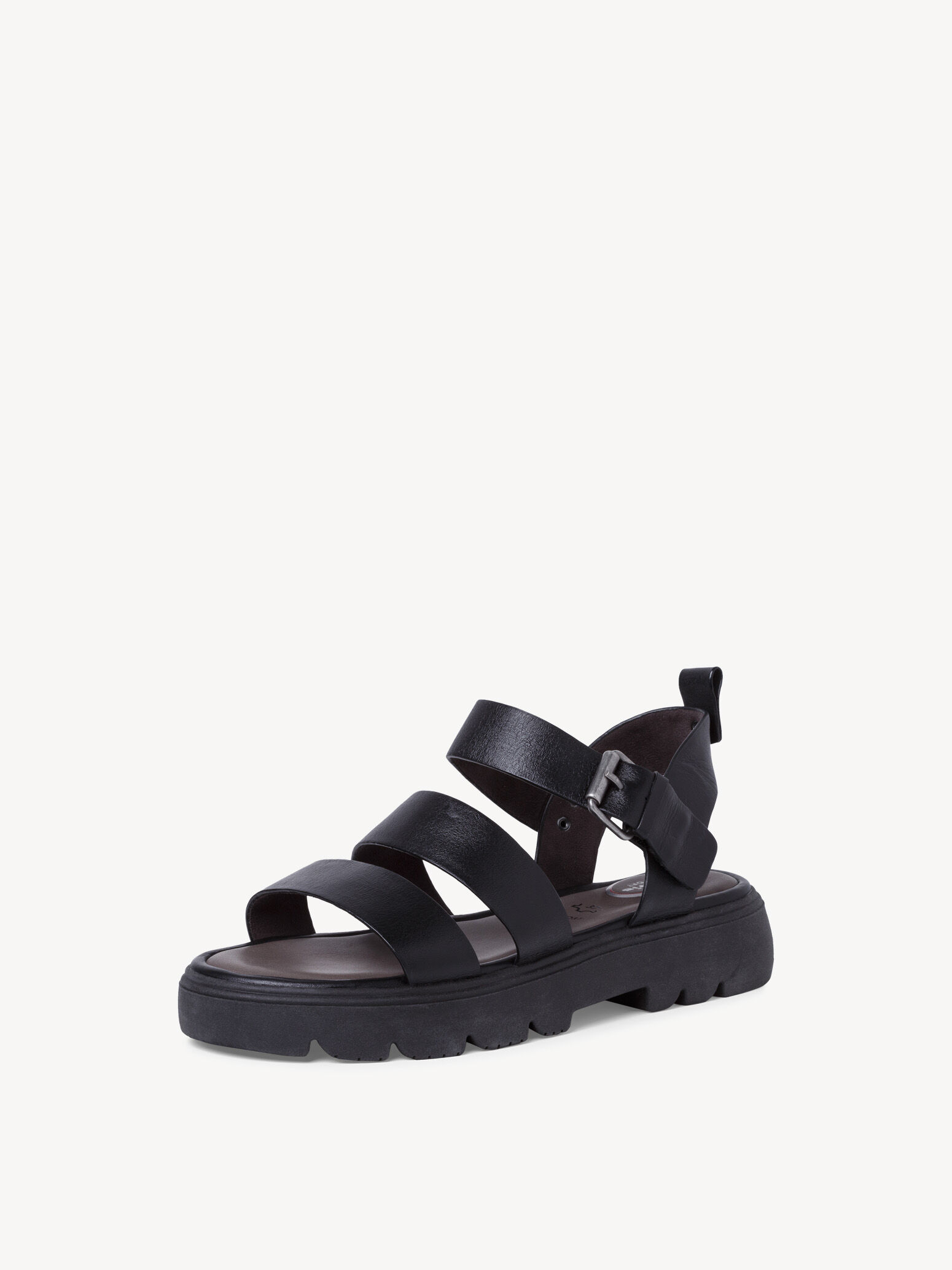 Sandale en cuir - noir
