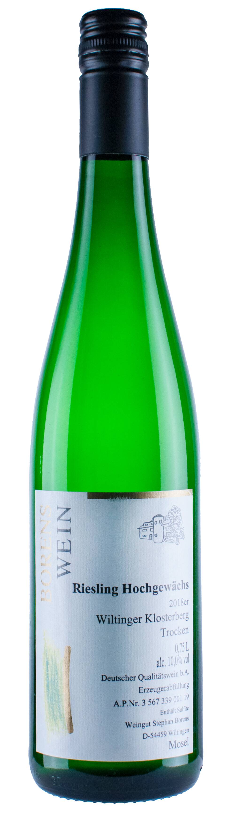 Weingut - Brennerei Borens Wiltinger Klosterberg 2018