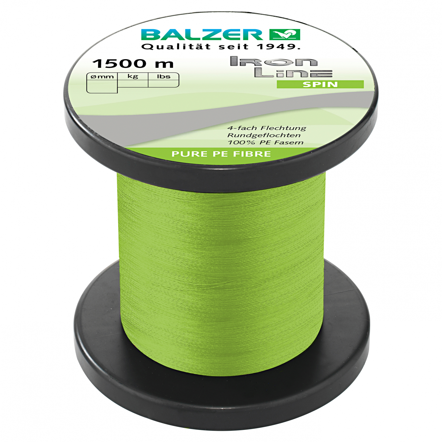 Balzer Angelschnur Iron Line Spin (hellgrün, 1.500 m)