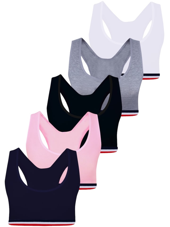 LOREZA 5er Set Bustier - Sport - Bunt günstig kaufen