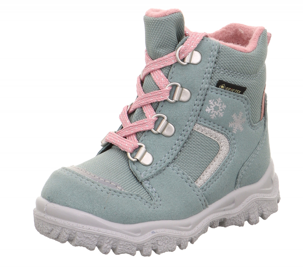 HUSKY1 - Hellgrün/Rosa Boots mit Schnürung