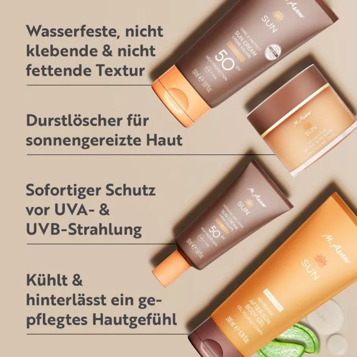SUN Gesicht & Körper Sonnenpflege-Set 4-teilig LSF 50