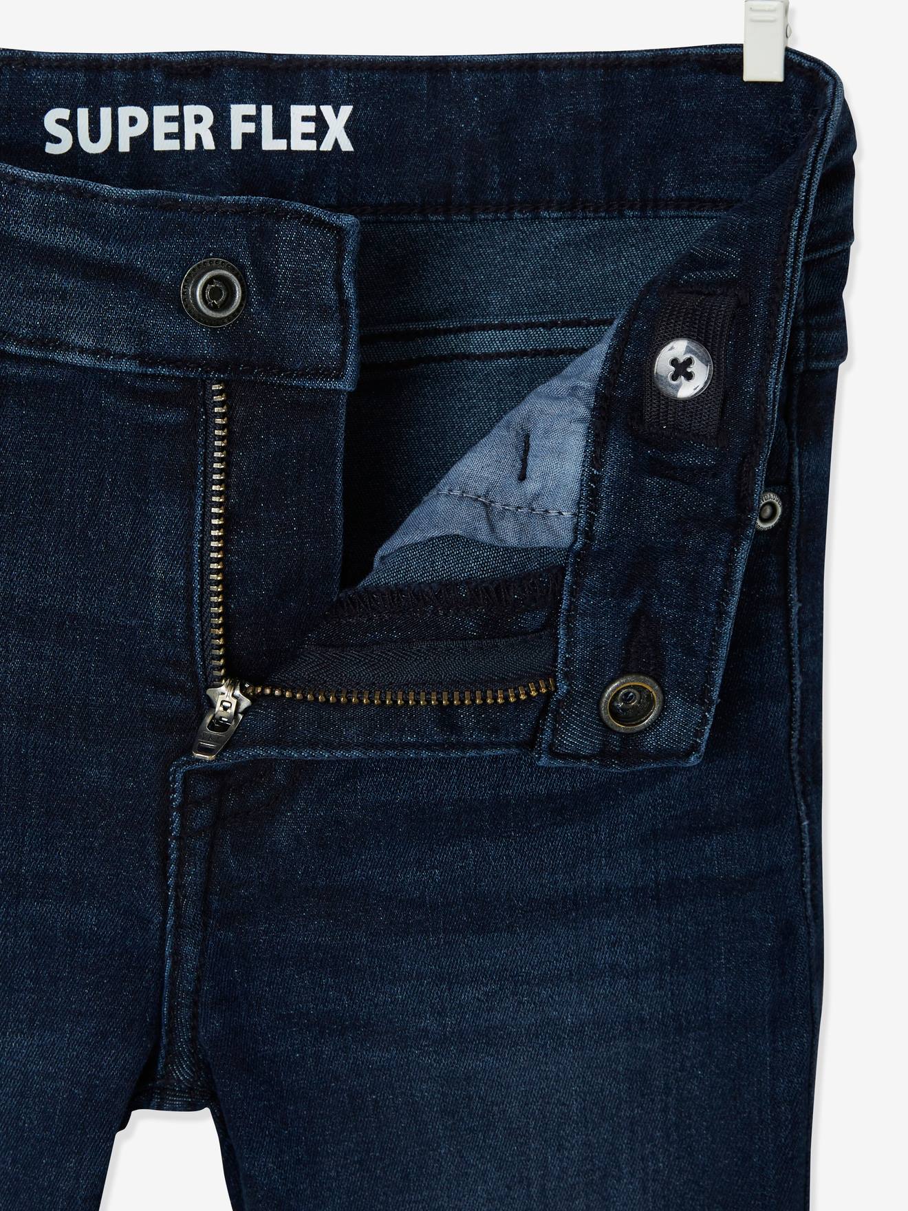 Jean slim Superflex garçon super extensible denim brut