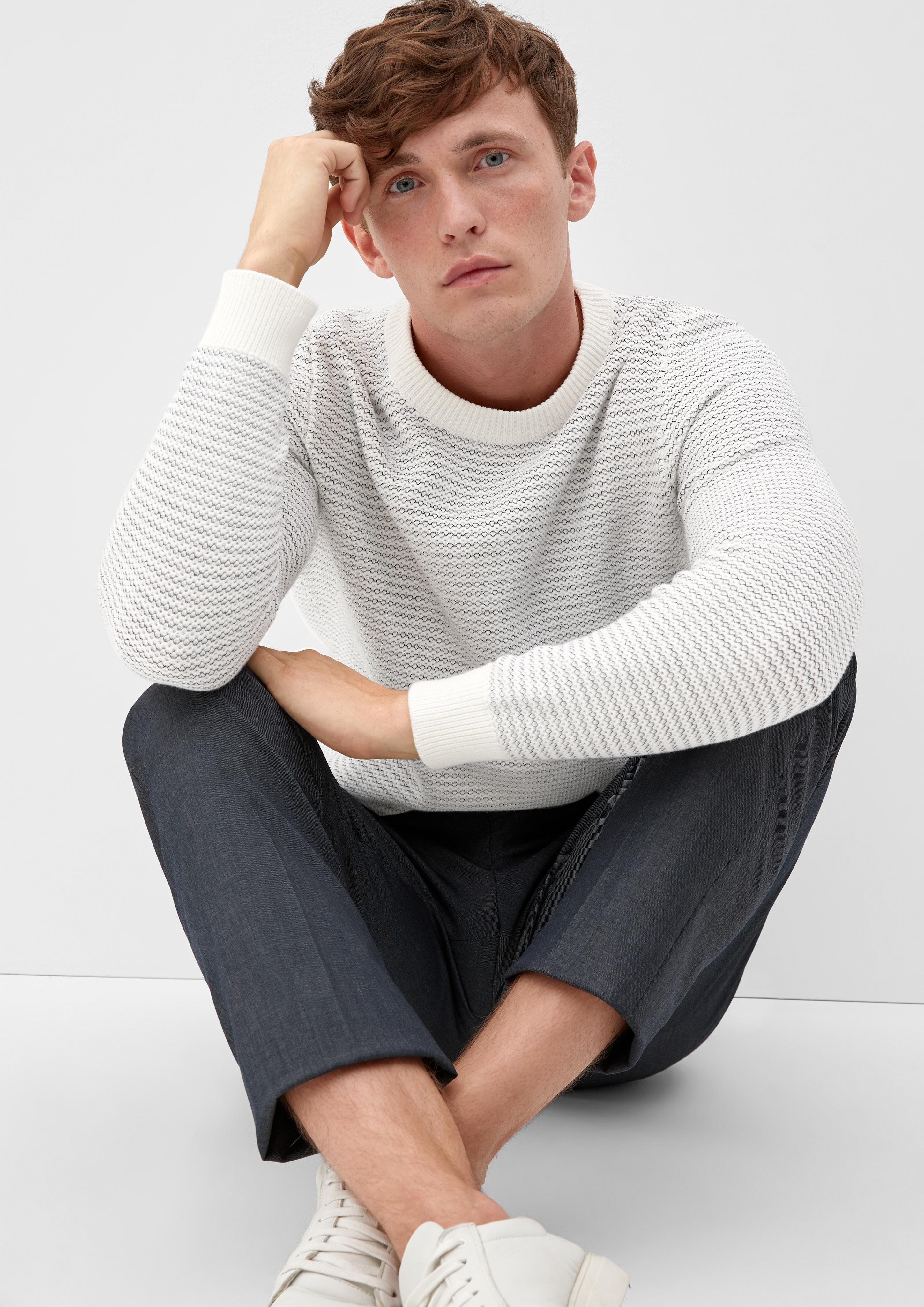 Pullover mit Strickmuster  2118059-02X0