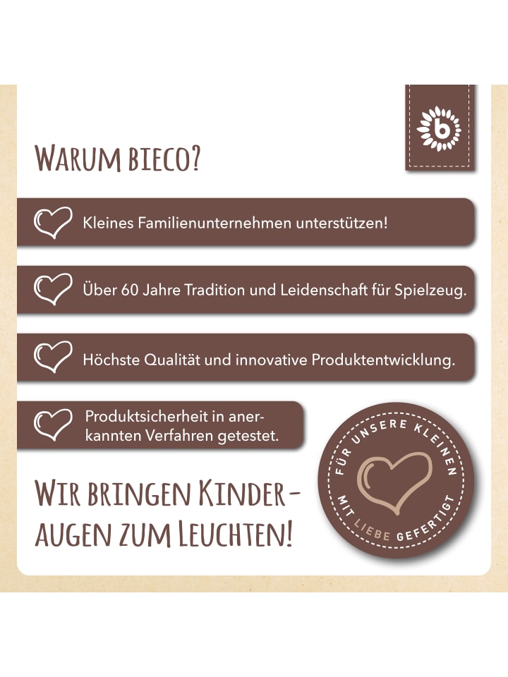 Bieco Spielwaren Kinderwagenkette Plüsch Igel - ab Geburt in Beige günstig kaufen onesize
