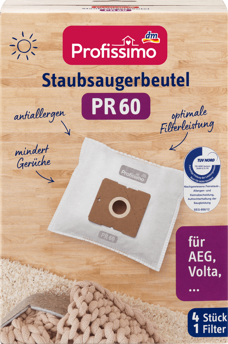 Staubsaugerbeutel PR 60, 4 St