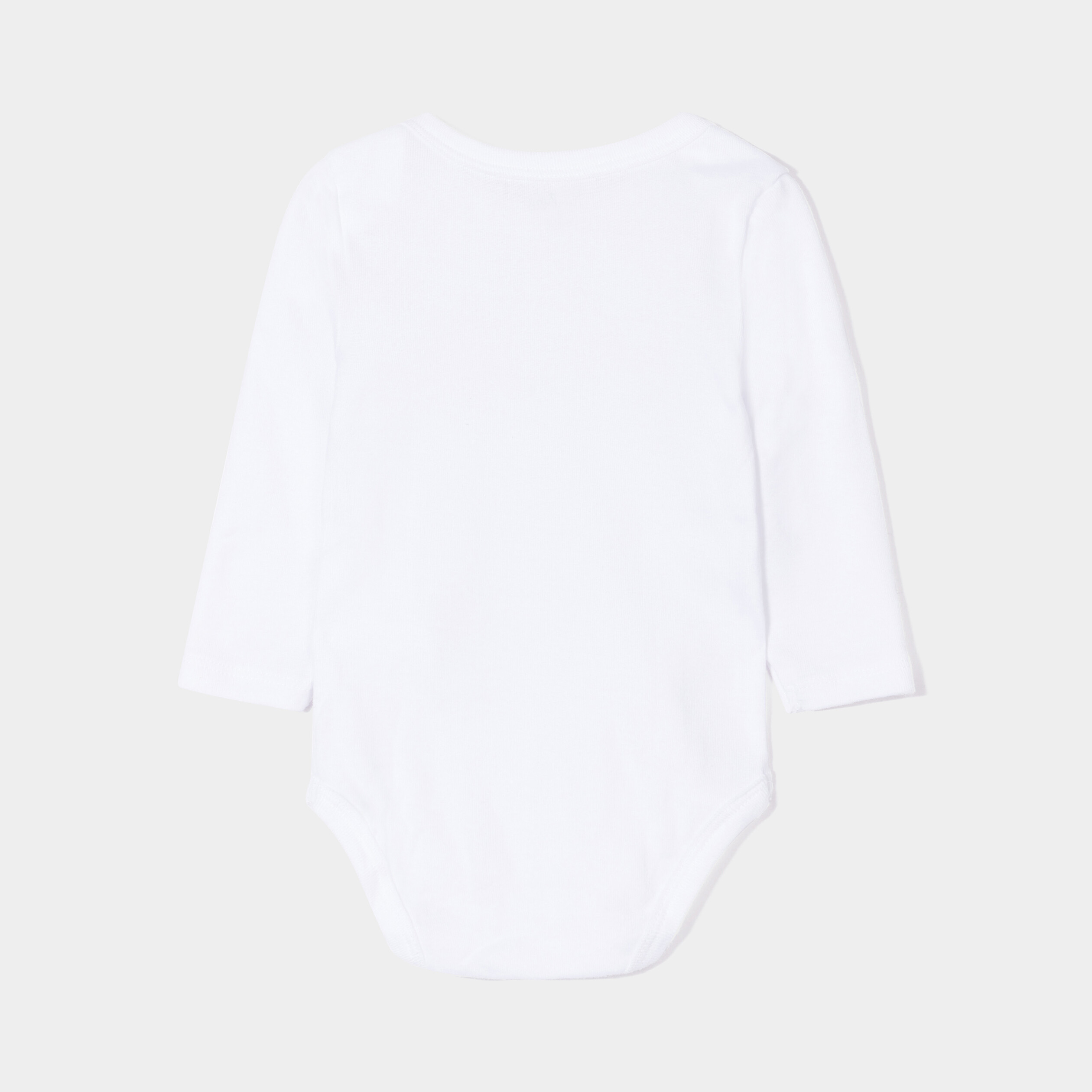 Lot 7 bodies manches longues en coton blanc mixte | La Halle