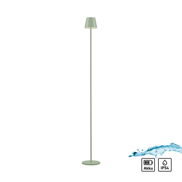 LED-Akku-Stehleuchte Buria, grün
