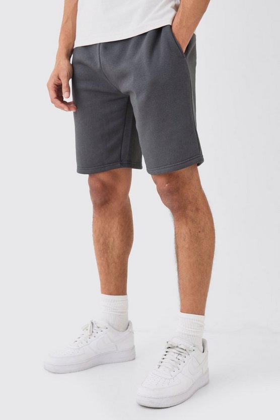 Lockere mittellange Basic Shorts