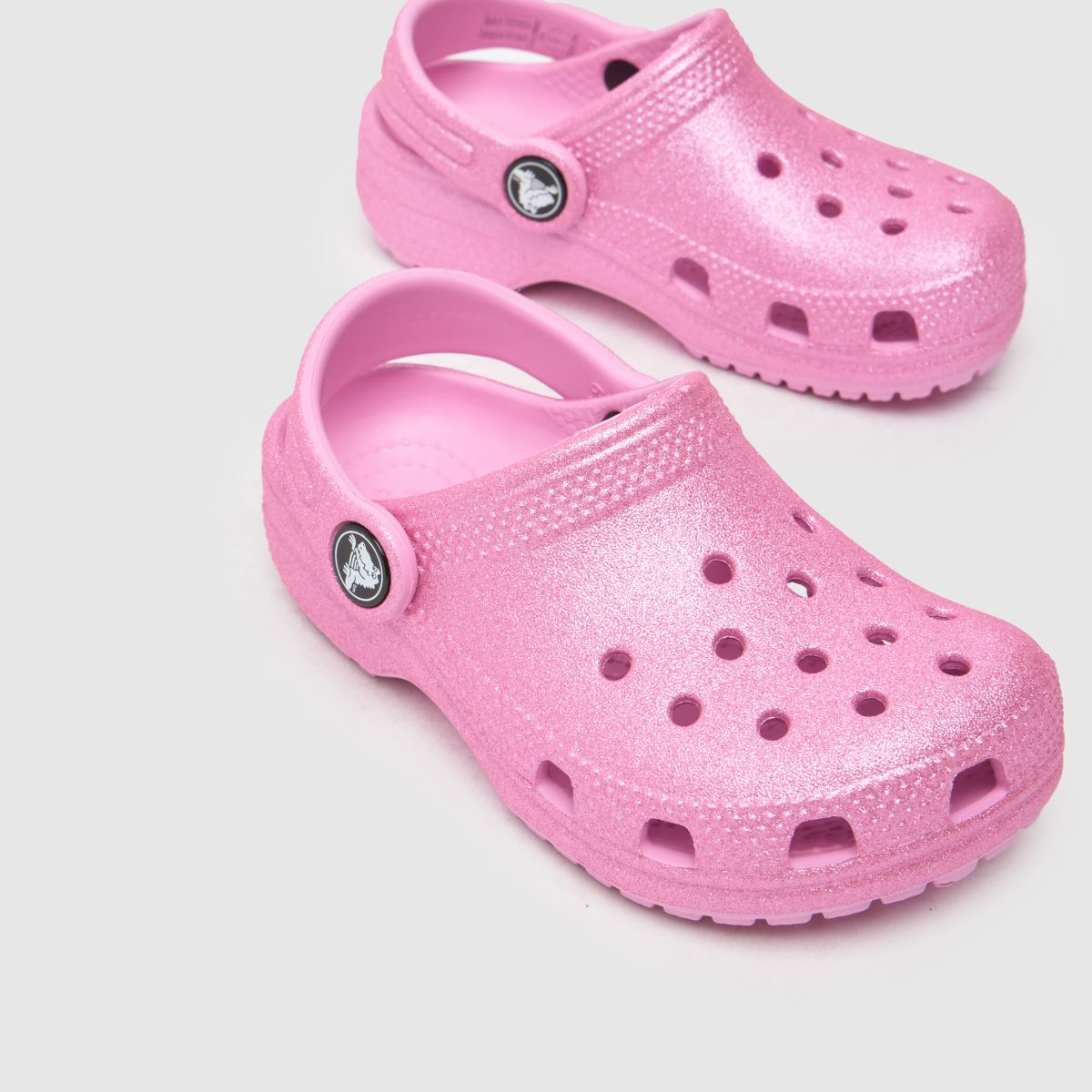 Crocs rózsaszín klasszikus csillámos klumpa lány kisgyermek szandál