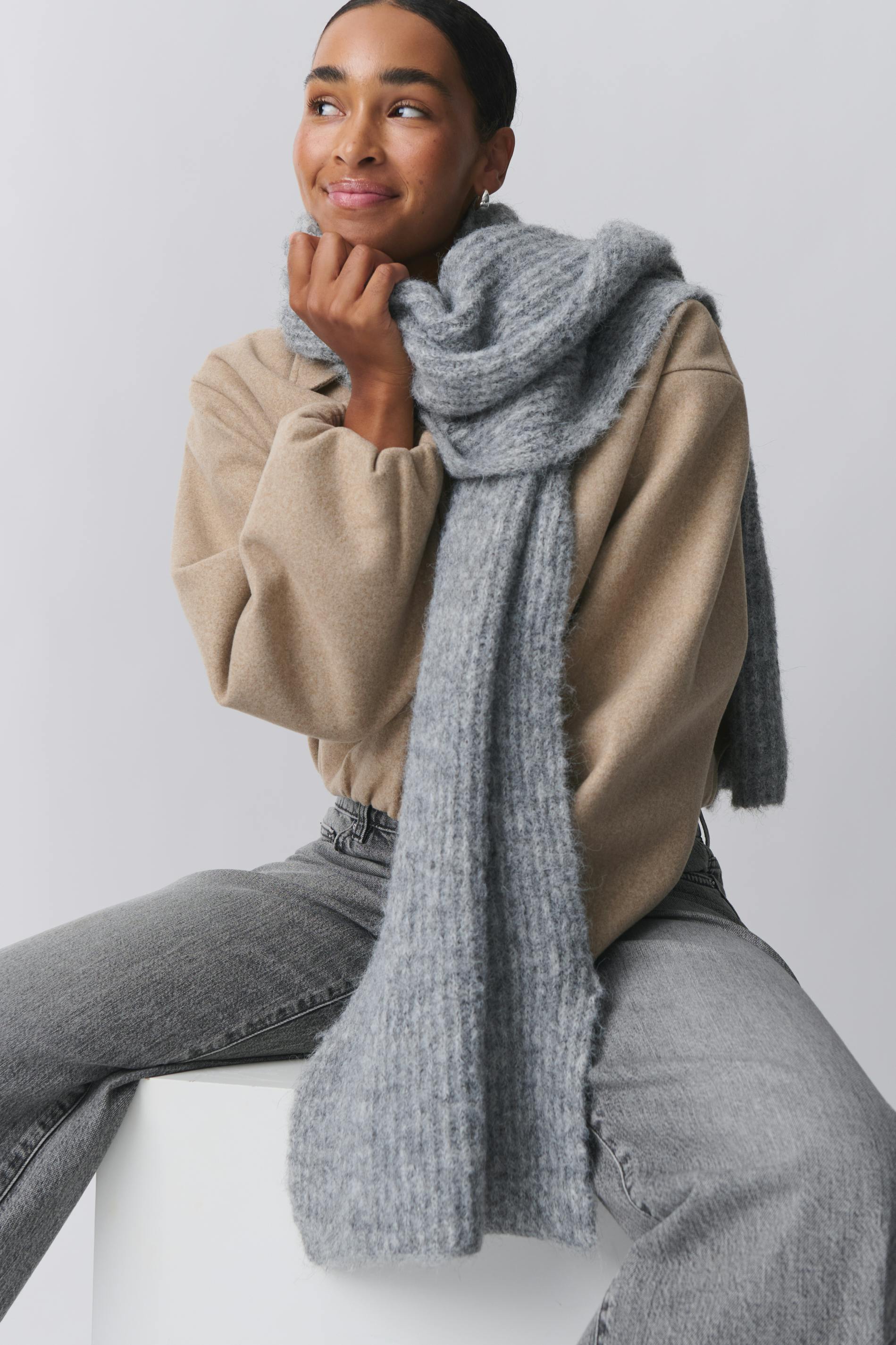 Brushed scarf