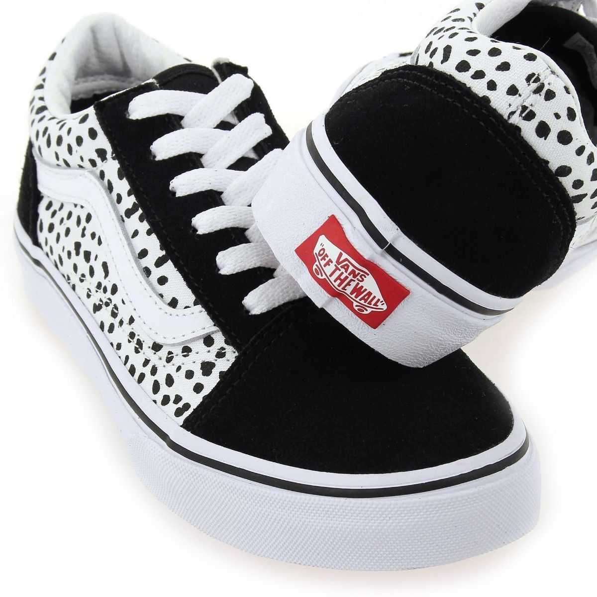 Vans  OLD SKOOL DALMATIAN KIDS - Noir blanc