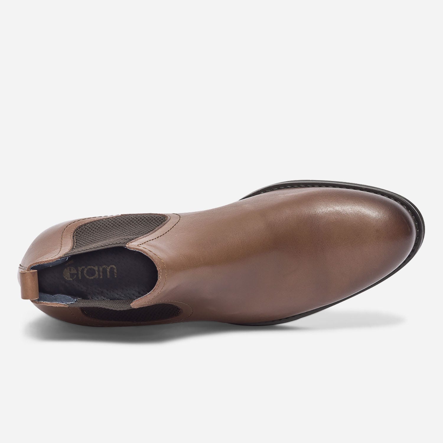 Chelsea boots camel en cuir