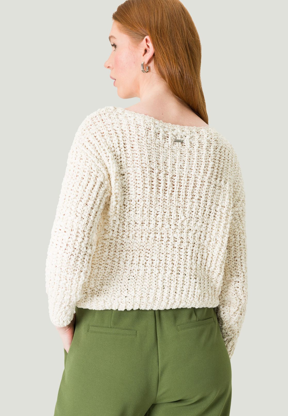 Sommerpullover mit U-Boot Ausschnitt