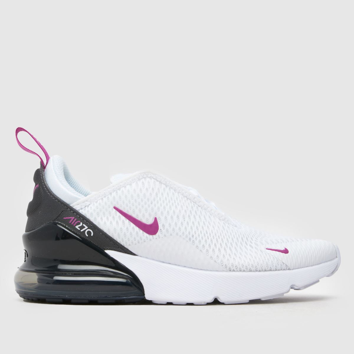 Nike Air Max 270 Lány Utcai Cipő Fehér/Fekete/Fehér, 36.5