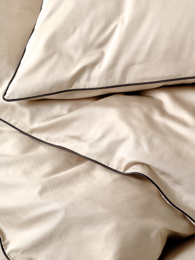 SANNA Gold SANNA conjunto de cama de cetim 140x200 areia