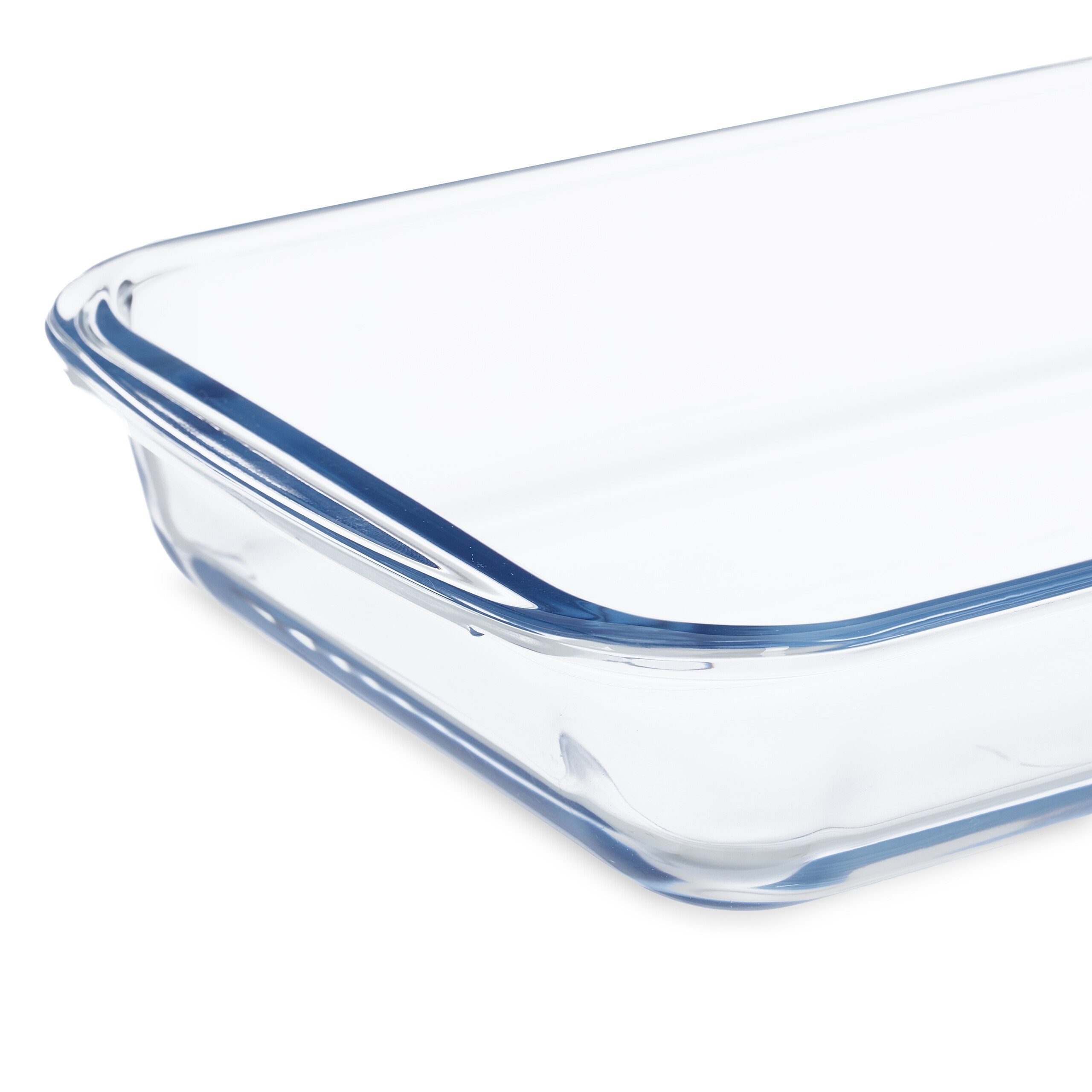 relaxdays Auflaufform 2er Auflaufform Set aus Glas, Glas