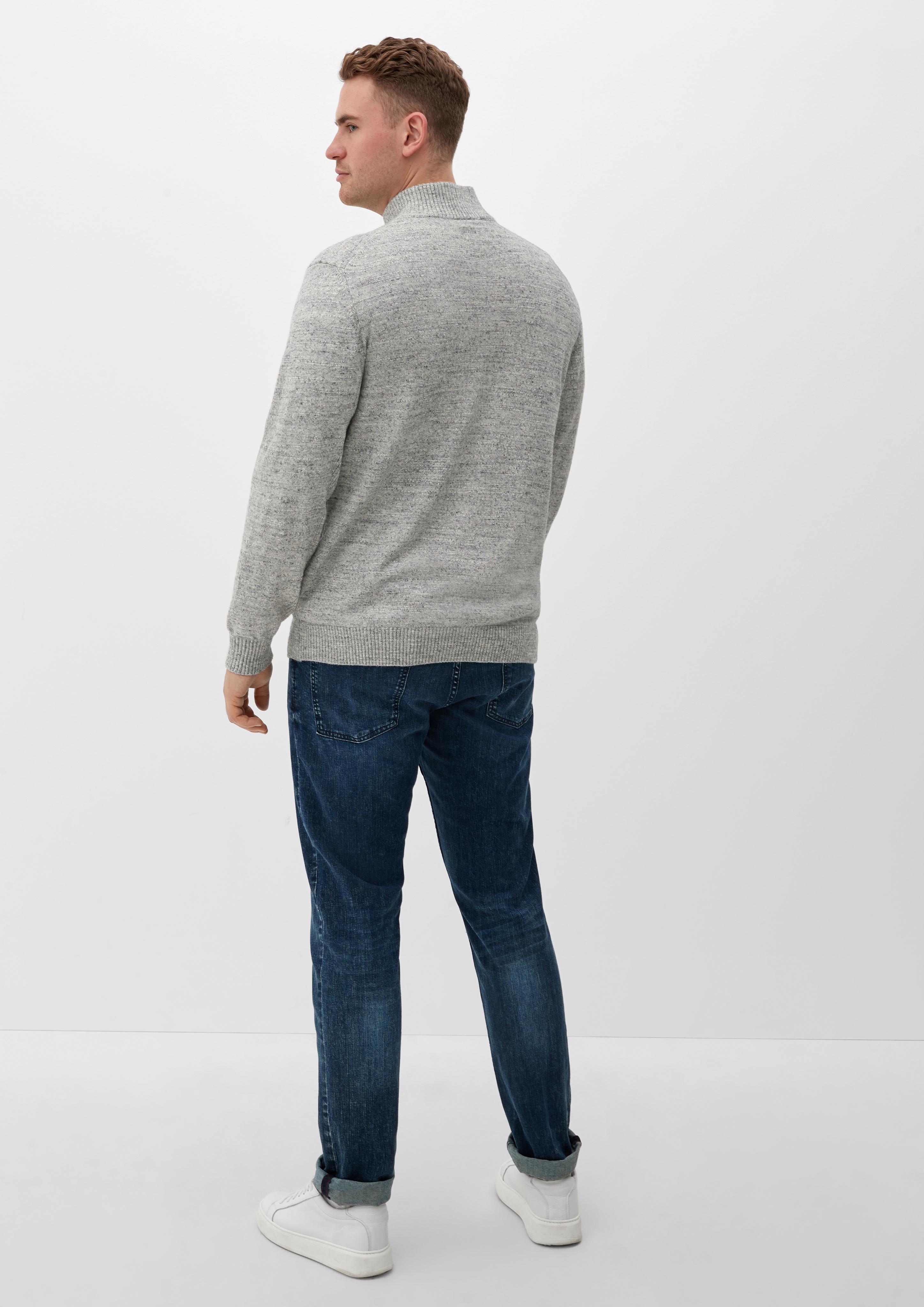 Strick-Troyer mit Rippdetails  2124697-94W1