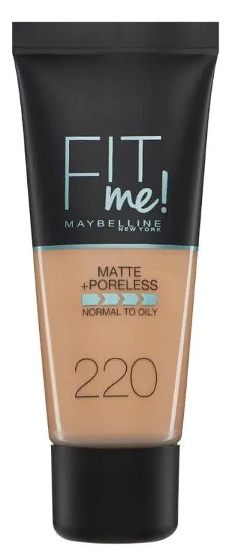 Base Maybelline Fit Me para o rosto, cor 220 Bege Natural