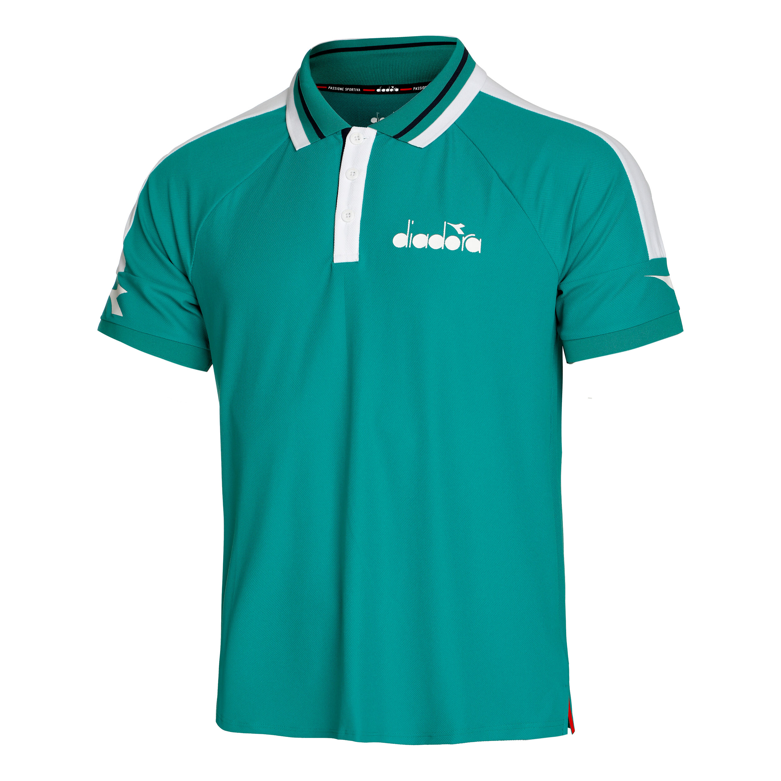 Icon Polo Herren - Grün, Weiß