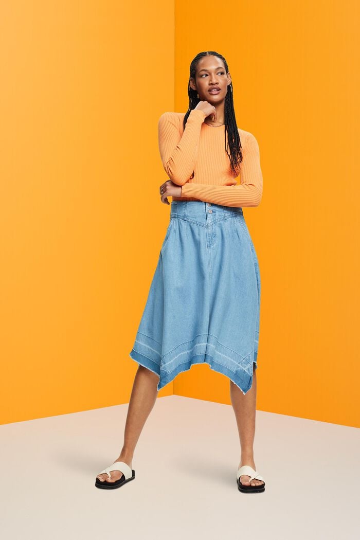 Asymmetrischer Jeansrock