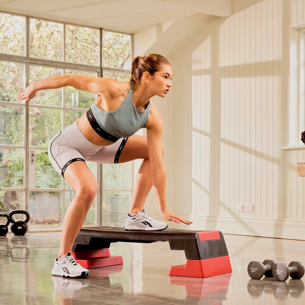 Reebok Stepper Aerobic-Stepper Bluetooth-Schrittzähler, Für Fitness-Studios, Vereinssport und Co