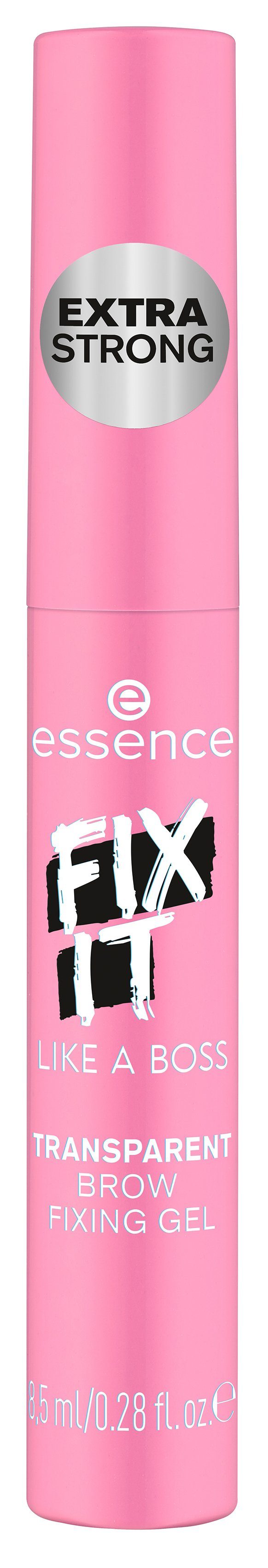 Essence Augenbrauen-Gel FIX IT LIKE A BOSS TRANSPARENT BROW FIXING GEL, 3-tlg.