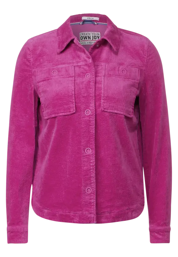 CECIL Cordjacke mit Hemdkragen