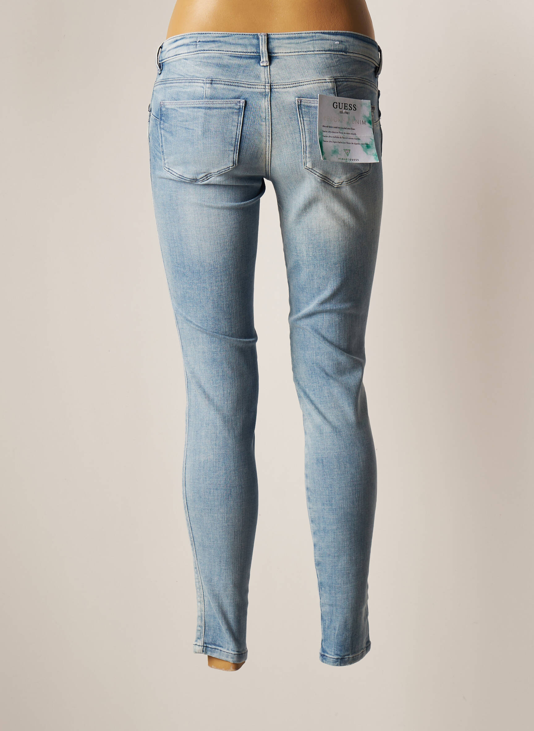 Guess Jeans Skinny Femme couleur bleu