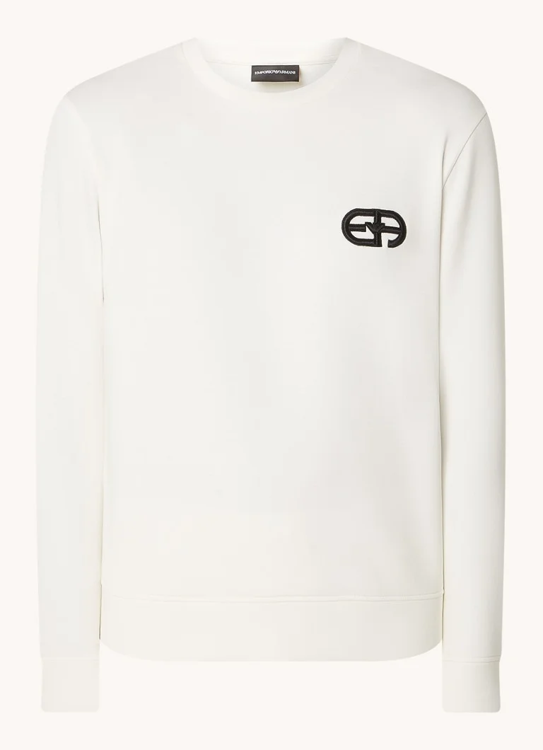 Pulover Emporio Armani cu logo brodat