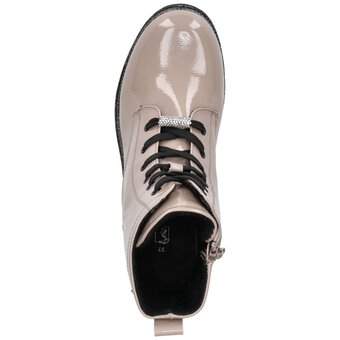 Barbarella Schnür Boots in beige