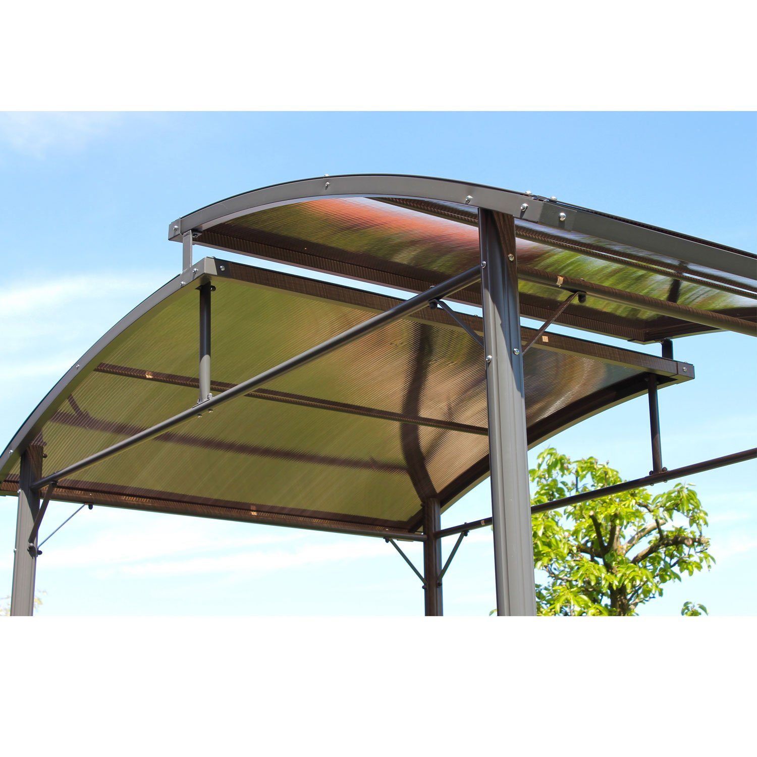 Leco Grillpavillon / Profi-Grillpavillon mit Polycarbonat-Dach