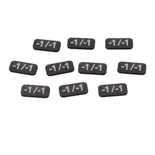 -1/-1 Counter - Black Glitter (10)